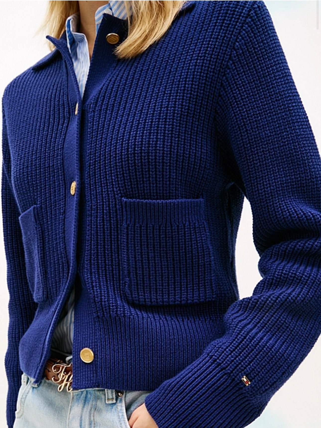 Cardigan à boutons dorés