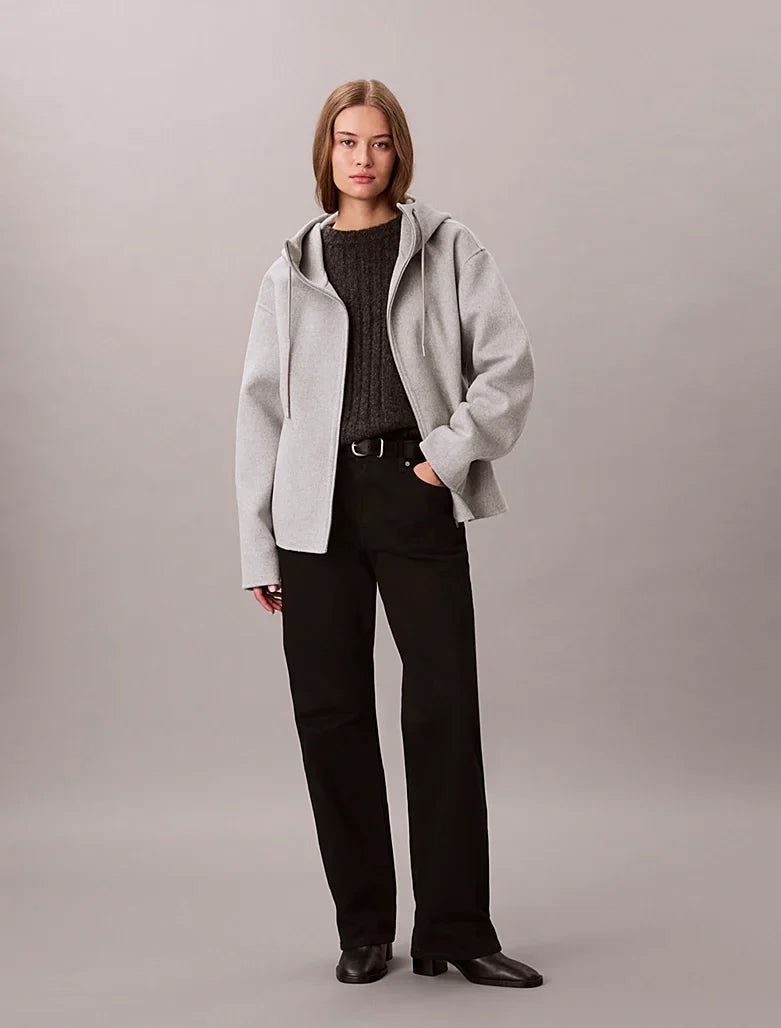 Veste en laine mélangée réversible