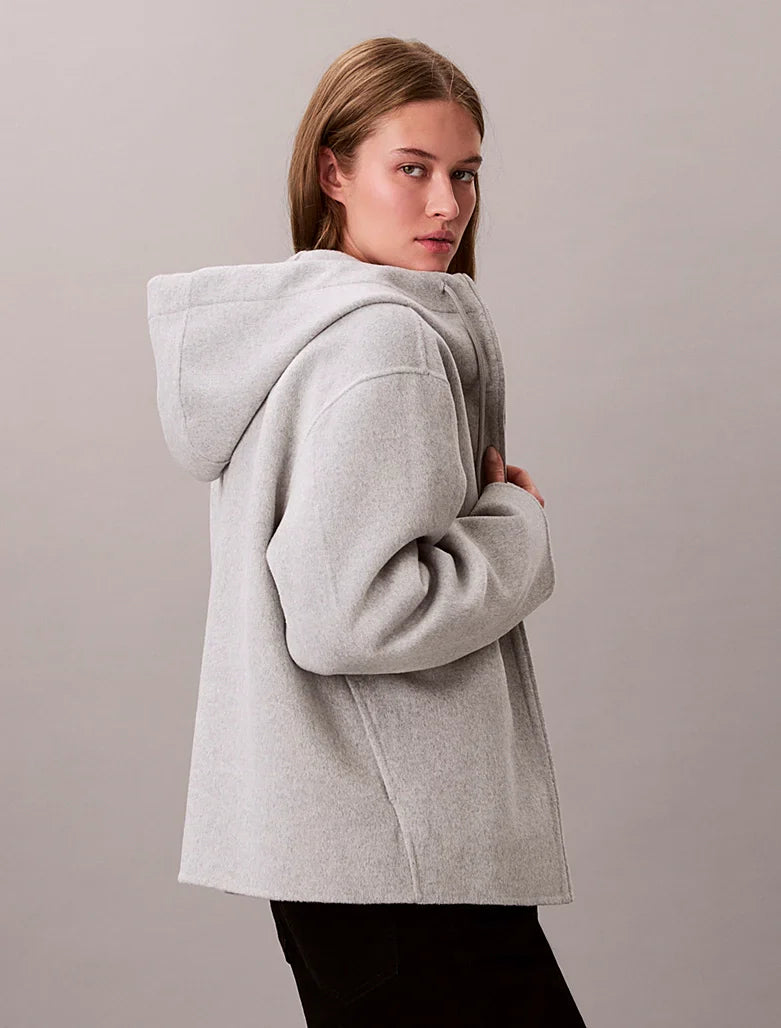 Veste en laine mélangée réversible