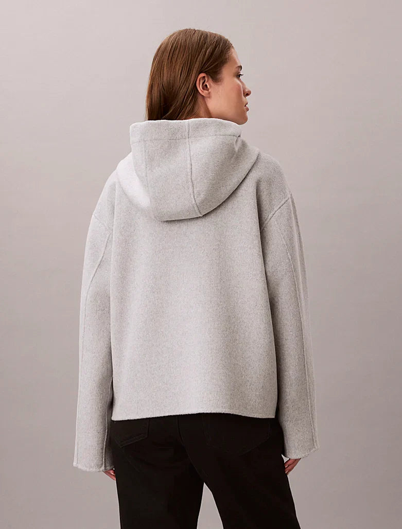 Veste en laine mélangée réversible
