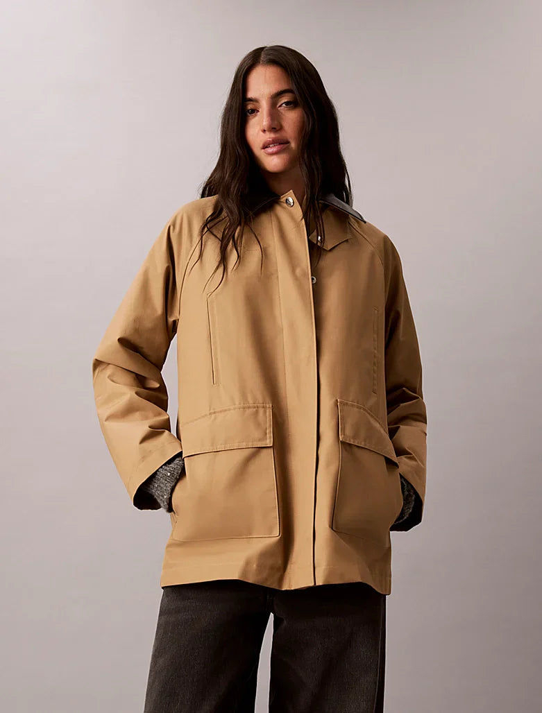 Veste utilitaire en sergé de mélange de coton