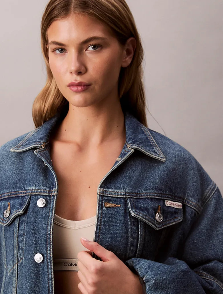 Veste relaxed bulle en jean