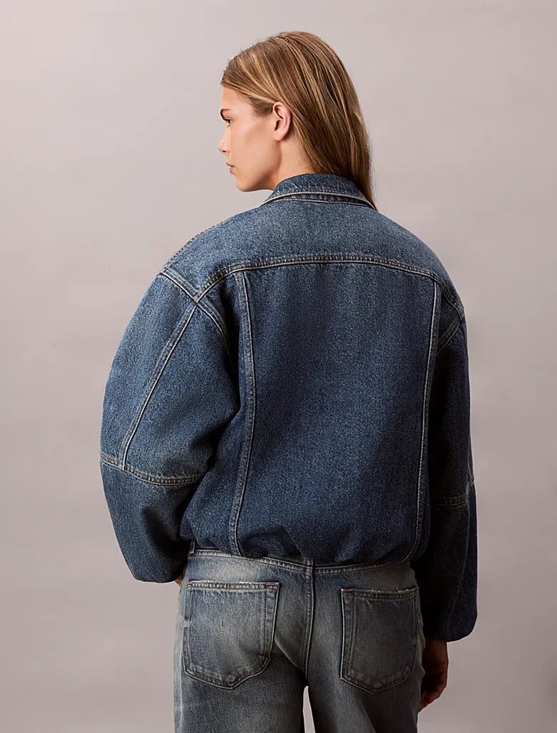 Veste relaxed bulle en jean